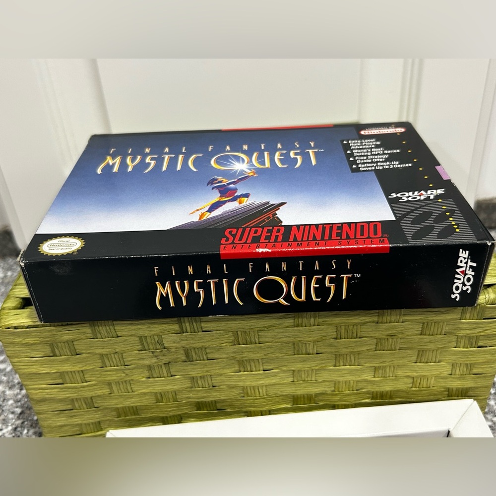 Final Fantasy Mystic Quest SNES Complete in Box CIB w/ Manual Authentic - Picture 9 of 10